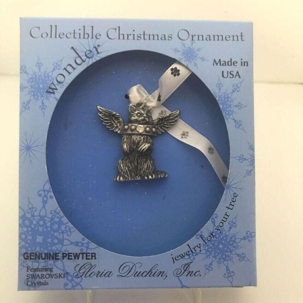#3146 Gloria Duchin Angel METAL ornament